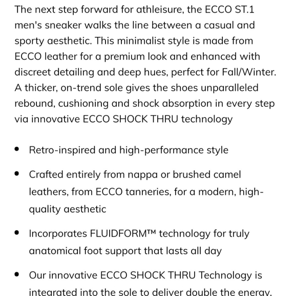 ECCO ST. 1 Sneaker w/ Shock Tech - Picture 14 of 14